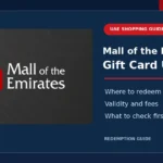 Mall of the Emirates Gift Card UAE redemption and validity guide