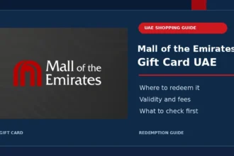 Mall of the Emirates Gift Card UAE redemption and validity guide