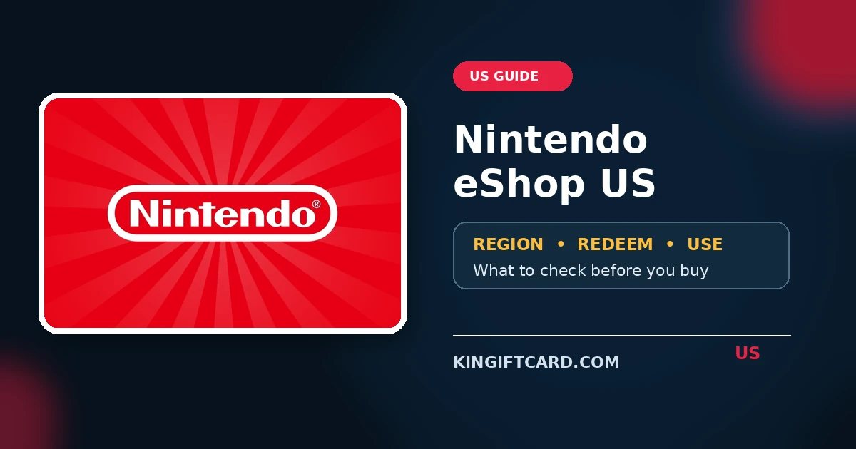 Nintendo eShop Gift Card US