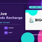 Bigo Live Diamonds recharge account and region guide using the actual Bigo Live product artwork