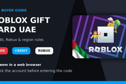Roblox Gift Card UAE guide explaining Roblox Credit and Robux